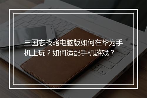 三国志战略电脑版如何在华为手机上玩？如何适配手机游戏？