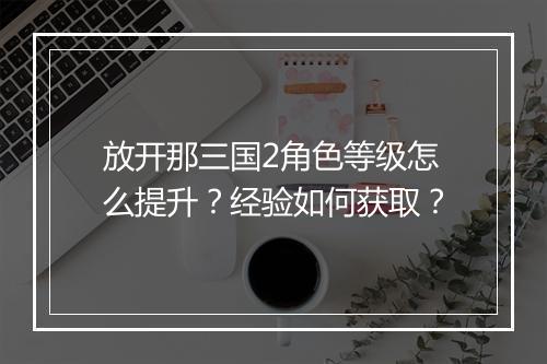 放开那三国2角色等级怎么提升？经验如何获取？