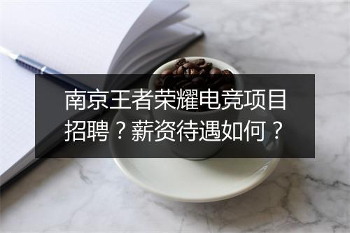 南京王者荣耀电竞项目招聘?薪资待遇如何?