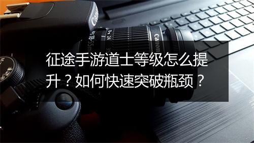 征途手游道士等级怎么提升?如何快速突破瓶颈?