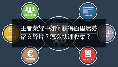 王者荣耀中如何获得百里屠苏铭文碎片?怎么快速收集?