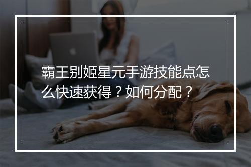 霸王别姬星元手游技能点怎么快速获得?如何分配?