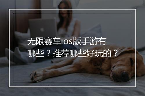 无限赛车ios版手游有哪些？推荐哪些好玩的？