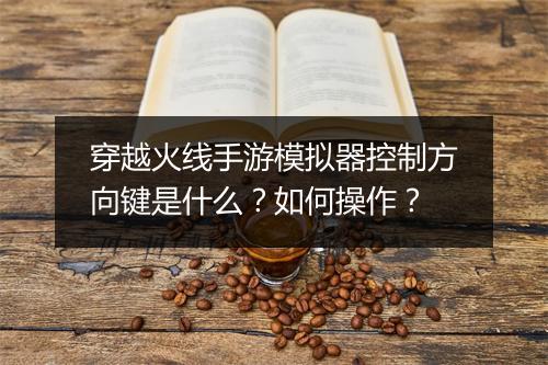 穿越火线手游模拟器控制方向键是什么?如何操作?