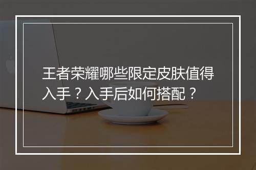 王者荣耀哪些限定皮肤值得入手?入手后如何搭配?