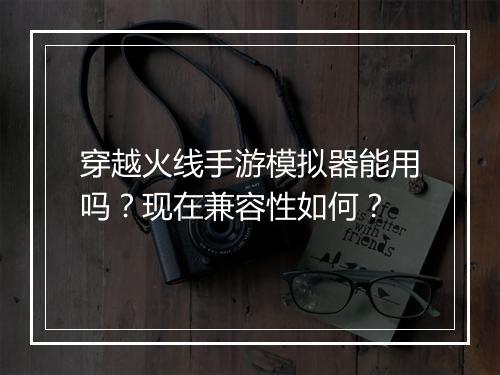 穿越火线手游模拟器能用吗?现在兼容性如何?