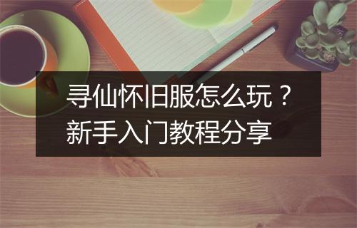 寻仙怀旧服怎么玩？新手入门教程分享
