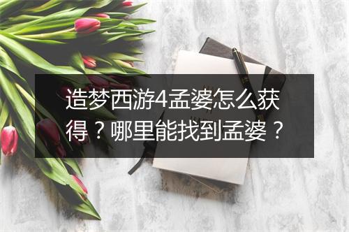 造梦西游4孟婆怎么获得?哪里能找到孟婆?