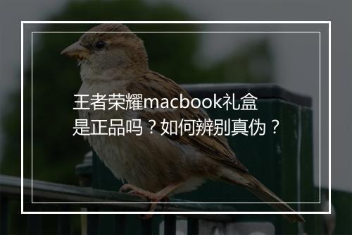 王者荣耀macbook礼盒是正品吗？如何辨别真伪？