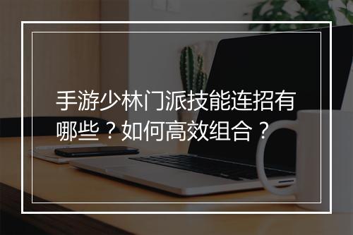 手游少林门派技能连招有哪些?如何高效组合?
