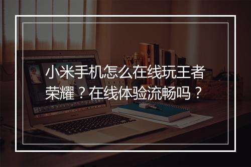 小米手机怎么在线玩王者荣耀?在线体验流畅吗?