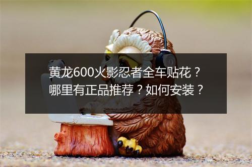 黄龙600火影忍者全车贴花?哪里有正品推荐?如何安装?