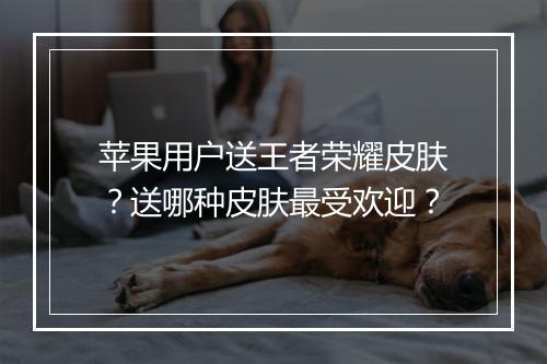 苹果用户送王者荣耀皮肤?送哪种皮肤最受欢迎?
