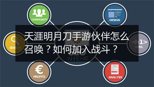 天涯明月刀手游伙伴怎么召唤?如何加入战斗?