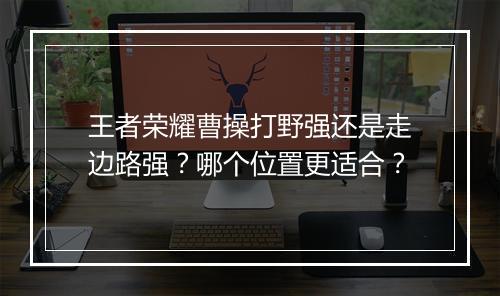 王者荣耀曹操打野强还是走边路强？哪个位置更适合？