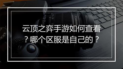 云顶之弈手游如何查看？哪个区服是自己的？