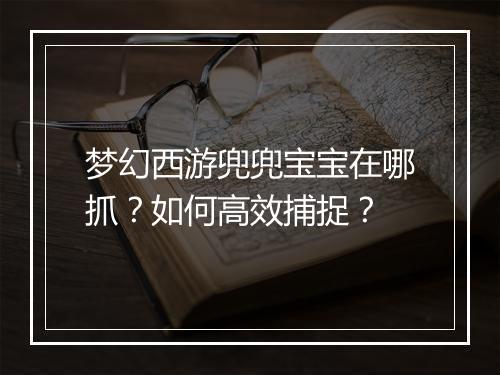 梦幻西游兜兜宝宝在哪抓？如何高效捕捉？