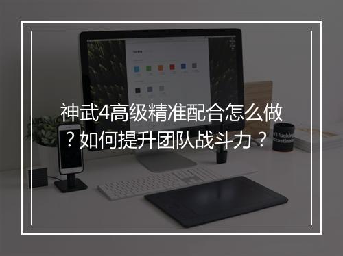 神武4高级精准配合怎么做？如何提升团队战斗力？