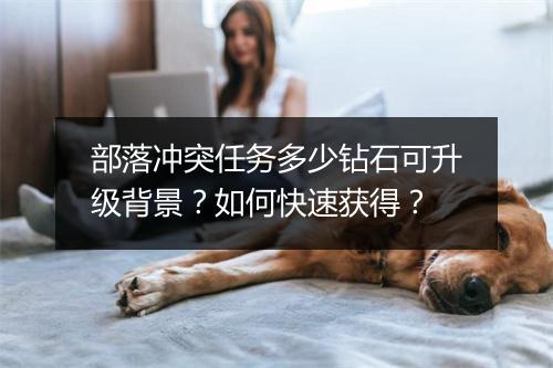 部落冲突任务多少钻石可升级背景？如何快速获得？
