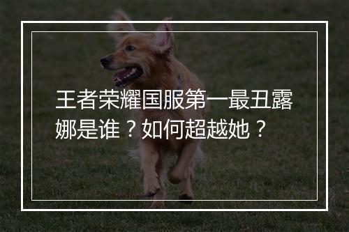 王者荣耀国服第一最丑露娜是谁？如何超越她？