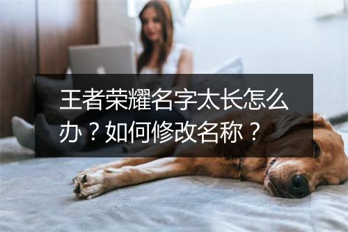 王者荣耀名字太长怎么办？如何修改名称？