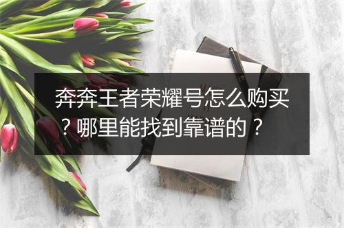 奔奔王者荣耀号怎么购买？哪里能找到靠谱的？