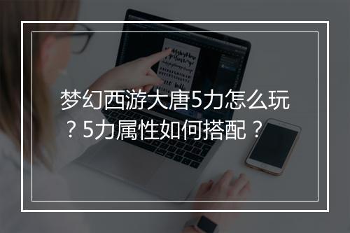 梦幻西游大唐5力怎么玩？5力属性如何搭配？