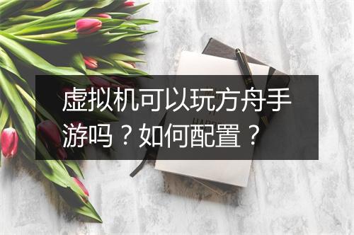虚拟机可以玩方舟手游吗？如何配置？