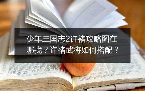 少年三国志2许褚攻略图在哪找?许褚武将如何搭配?