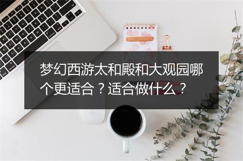 梦幻西游太和殿和大观园哪个更适合?适合做什么?
