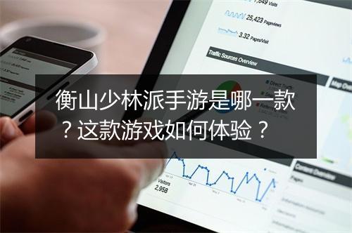 衡山少林派手游是哪一款?这款游戏如何体验?