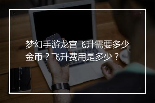 梦幻手游龙宫飞升需要多少金币?飞升费用是多少?