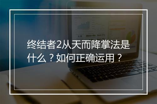 终结者2从天而降掌法是什么?如何正确运用?