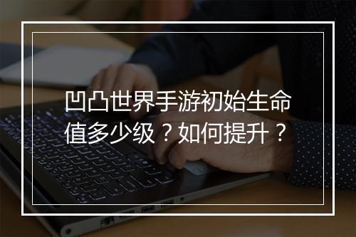 凹凸世界手游初始生命值多少级?如何提升?