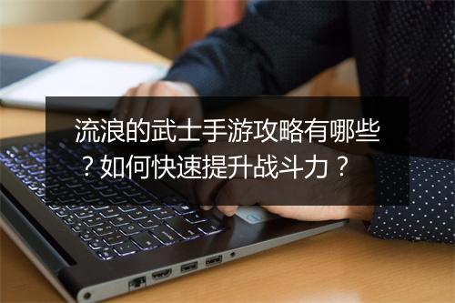 流浪的武士手游攻略有哪些？如何快速提升战斗力？