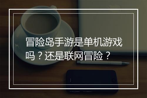 冒险岛手游是单机游戏吗?还是联网冒险?
