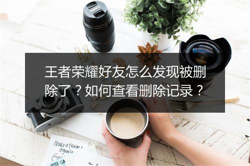 王者荣耀好友怎么发现被删除了?如何查看删除记录?