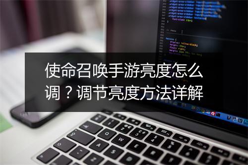 使命召唤手游亮度怎么调？调节亮度方法详解
