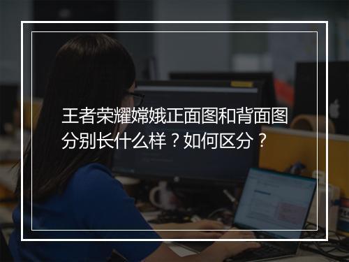王者荣耀嫦娥正面图和背面图分别长什么样？如何区分？