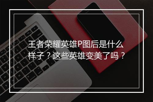 王者荣耀英雄P图后是什么样子?这些英雄变美了吗?