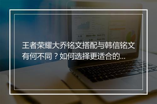 王者荣耀大乔铭文搭配与韩信铭文有何不同?如何选择更适合的铭文?
