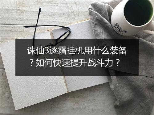 诛仙3逐霜挂机用什么装备?如何快速提升战斗力?