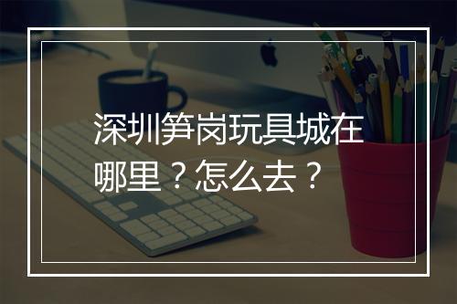 深圳笋岗玩具城在哪里?怎么去?