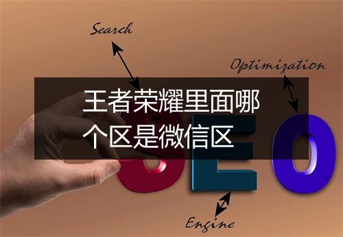 王者荣耀里面哪个区是微信区