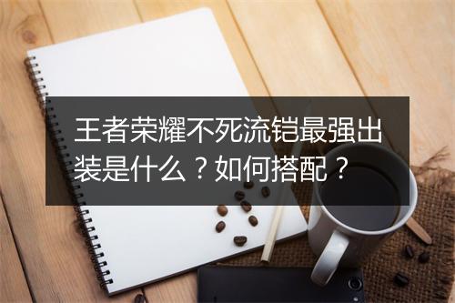 王者荣耀不死流铠最强出装是什么？如何搭配？