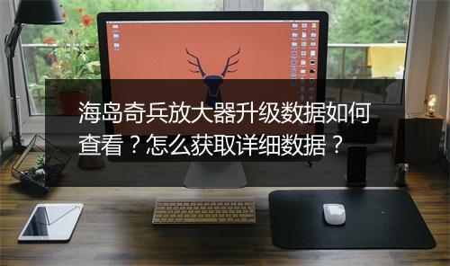 海岛奇兵放大器升级数据如何查看？怎么获取详细数据？