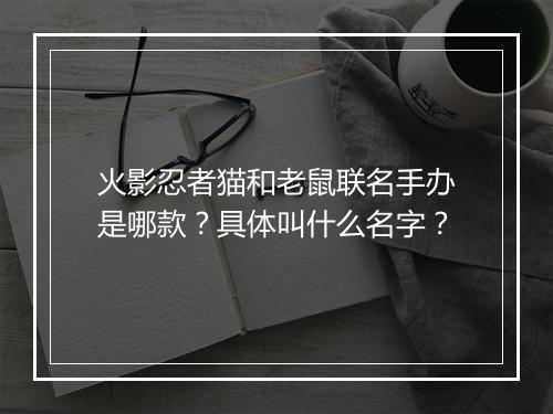 火影忍者猫和老鼠联名手办是哪款?具体叫什么名字?
