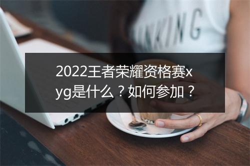 2022王者荣耀资格赛xyg是什么?如何参加?