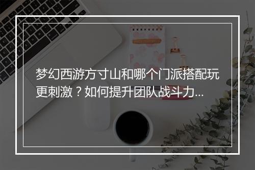 梦幻西游方寸山和哪个门派搭配玩更刺激?如何提升团队战斗力?