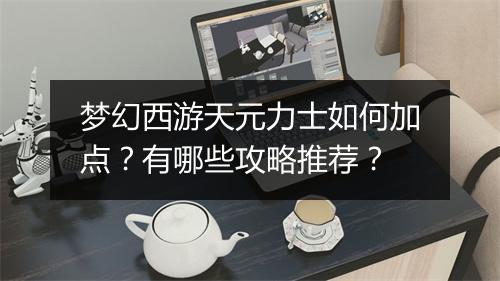 梦幻西游天元力士如何加点?有哪些攻略推荐?